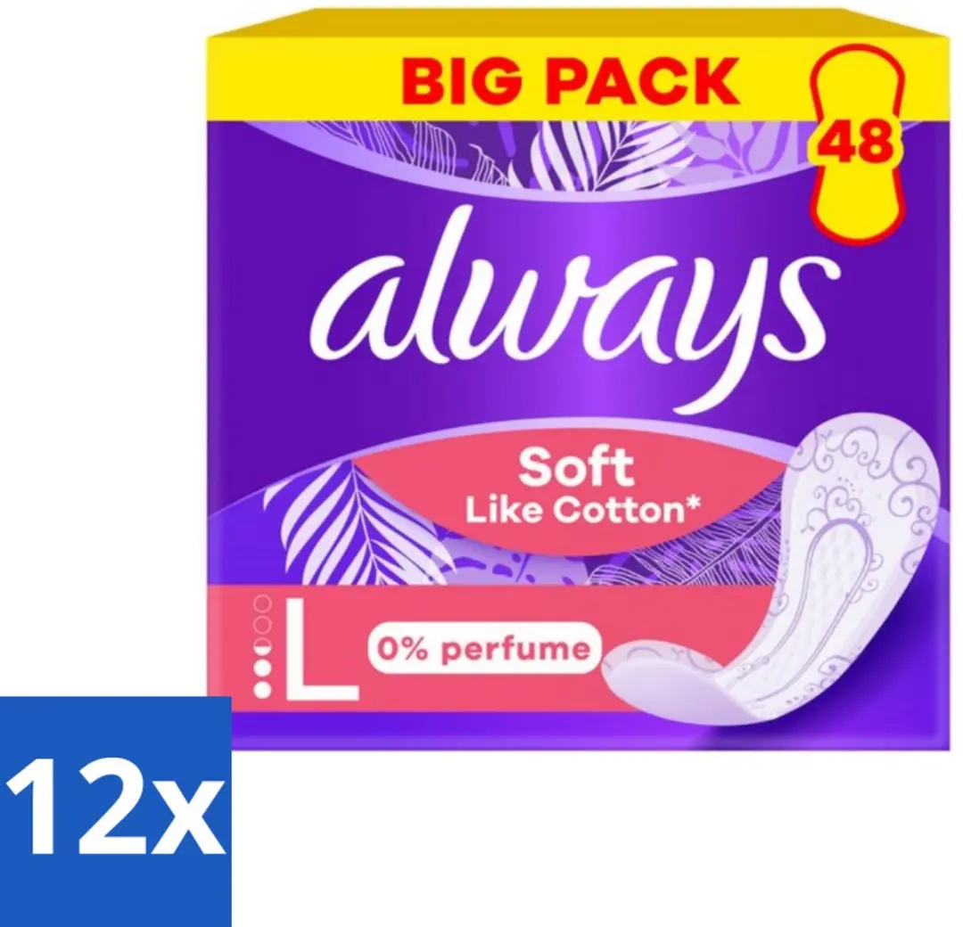 Always Soft Like Cotton Long Inlegkruisjes 0% Parfum