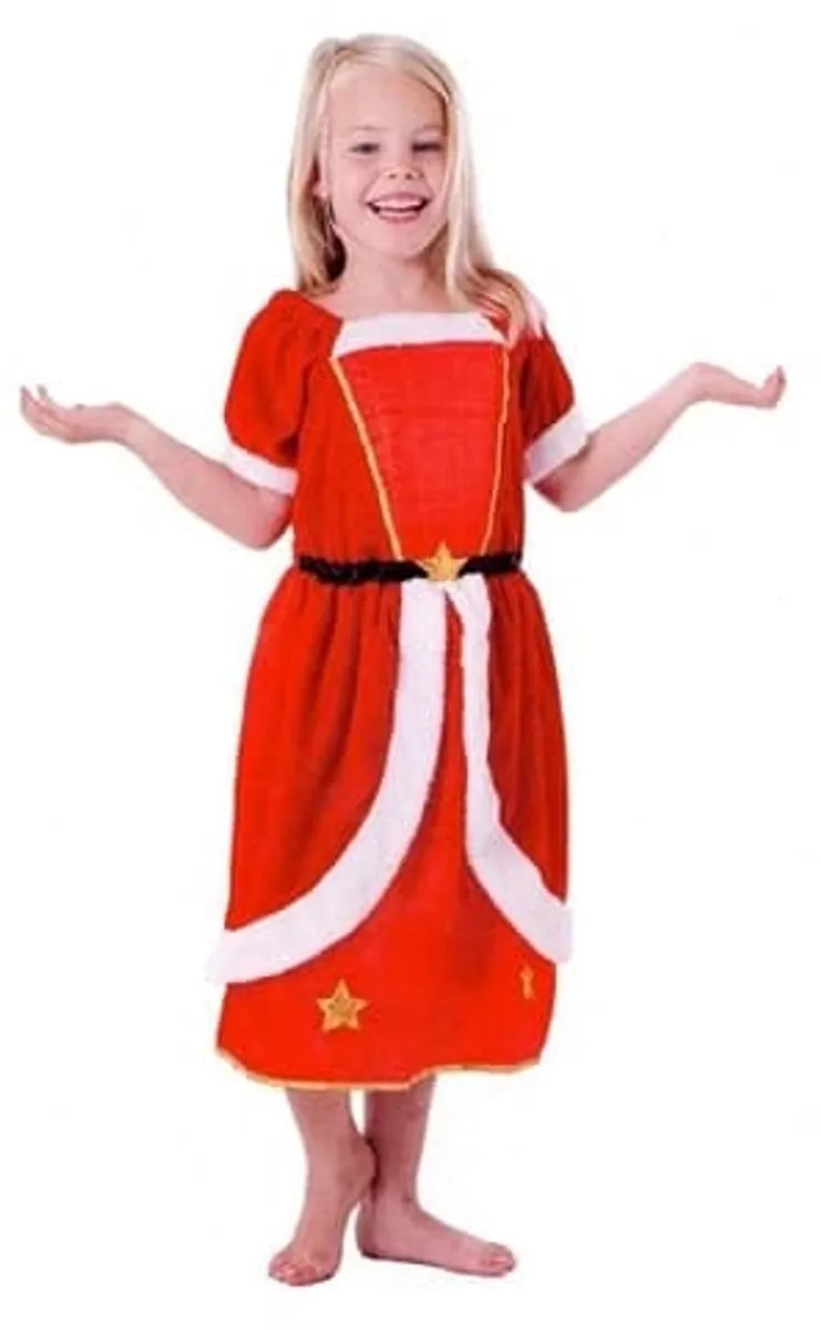 Princess Rood/Wit Jurk Maat 110/116
