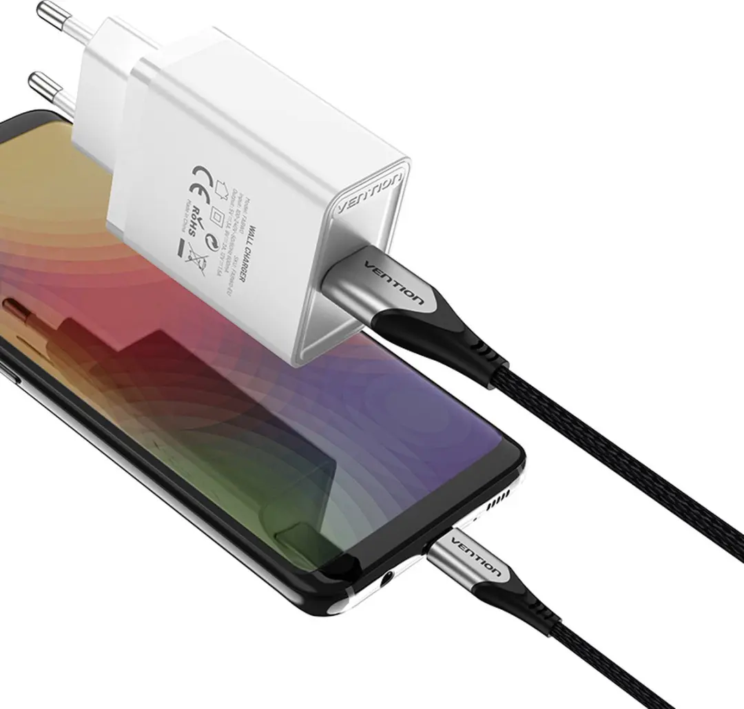 Vention FABW0-EU 1-Port USB-A Adapter 18W - Wit