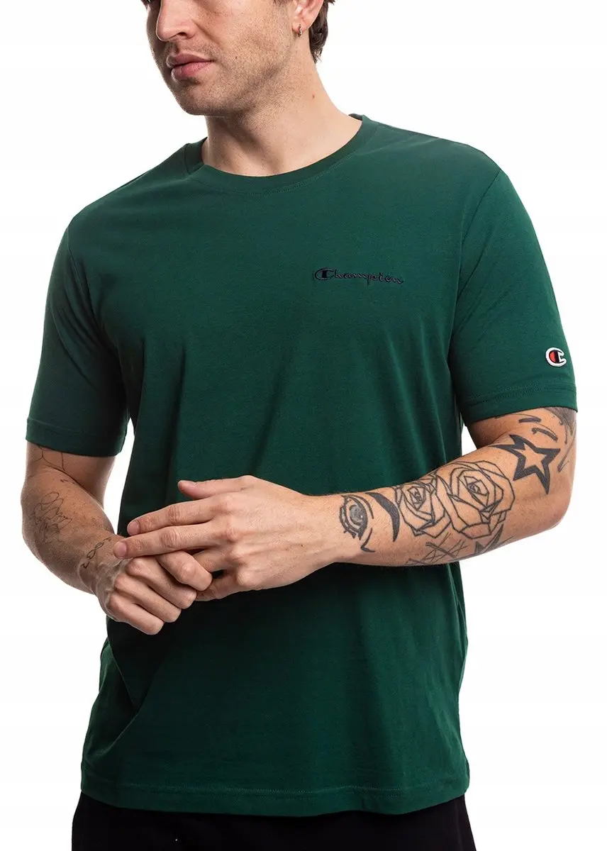 Champion Heren Sportshirt T-shirt - L - Groen
