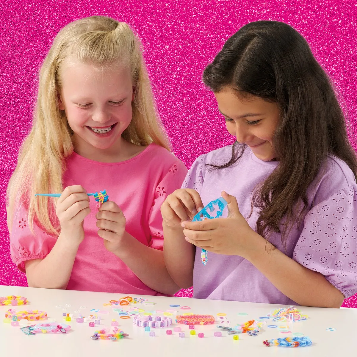 SES Creative Unicorn Loom Armbandjes - 600 Stuks Meerkleurig