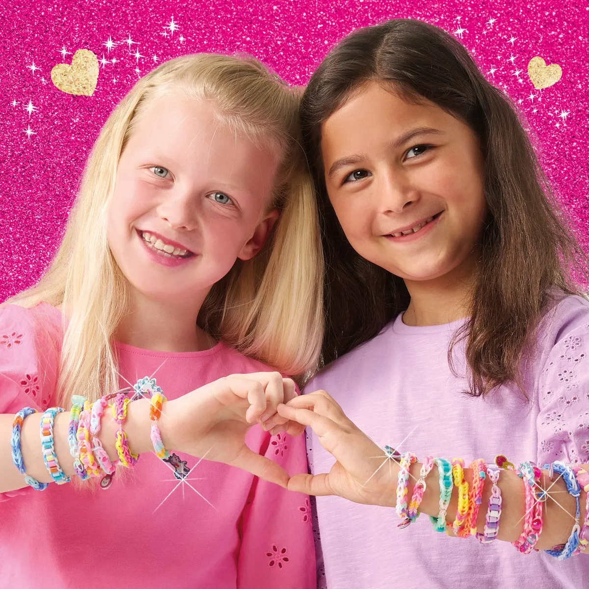 SES Creative Unicorn Loom Armbandjes - 600 Stuks Meerkleurig