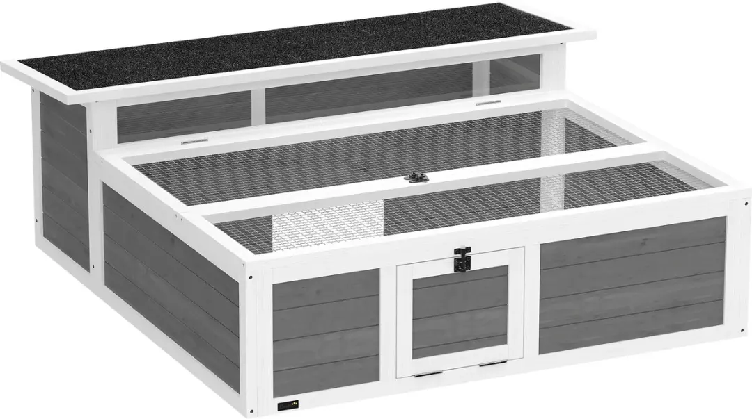 Pawhut Schildpaddenhuis Vurenhout 113x106,5x44,5cm