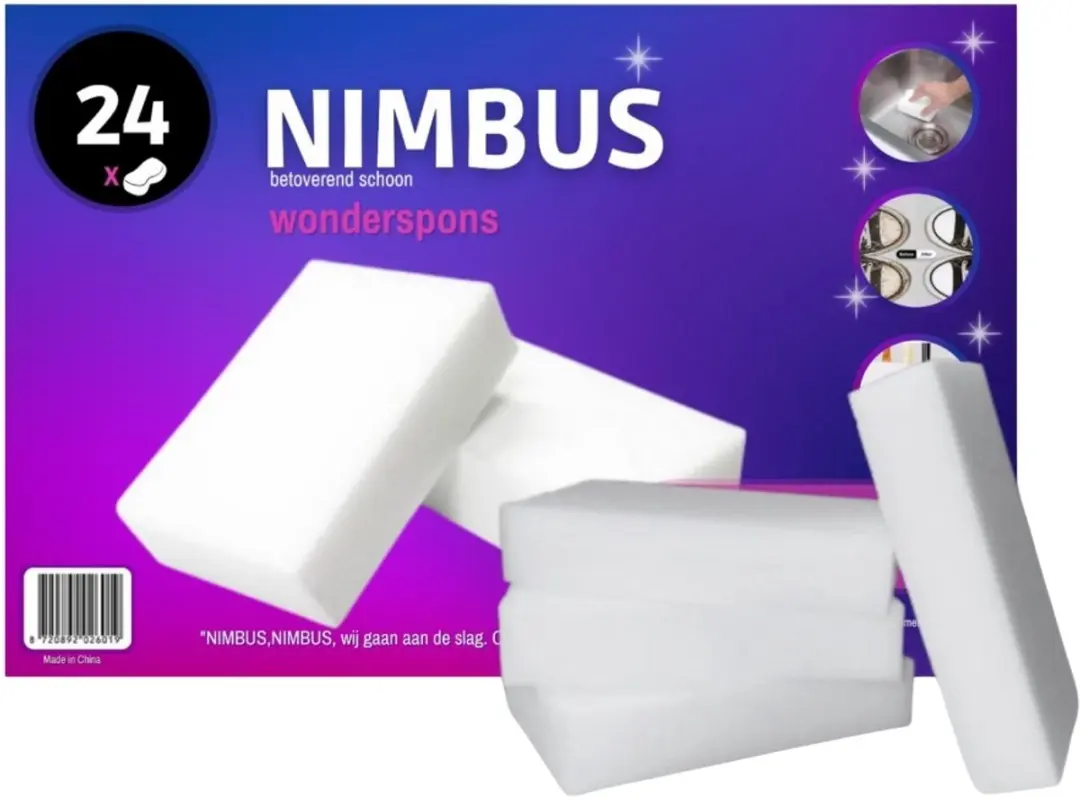 Nimbus Wonderspons NB003 - 120 Stuks (5x24) - Wit