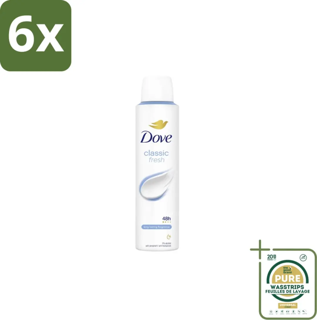 Dove Classic Fresh Deodorant Spray 1200ml