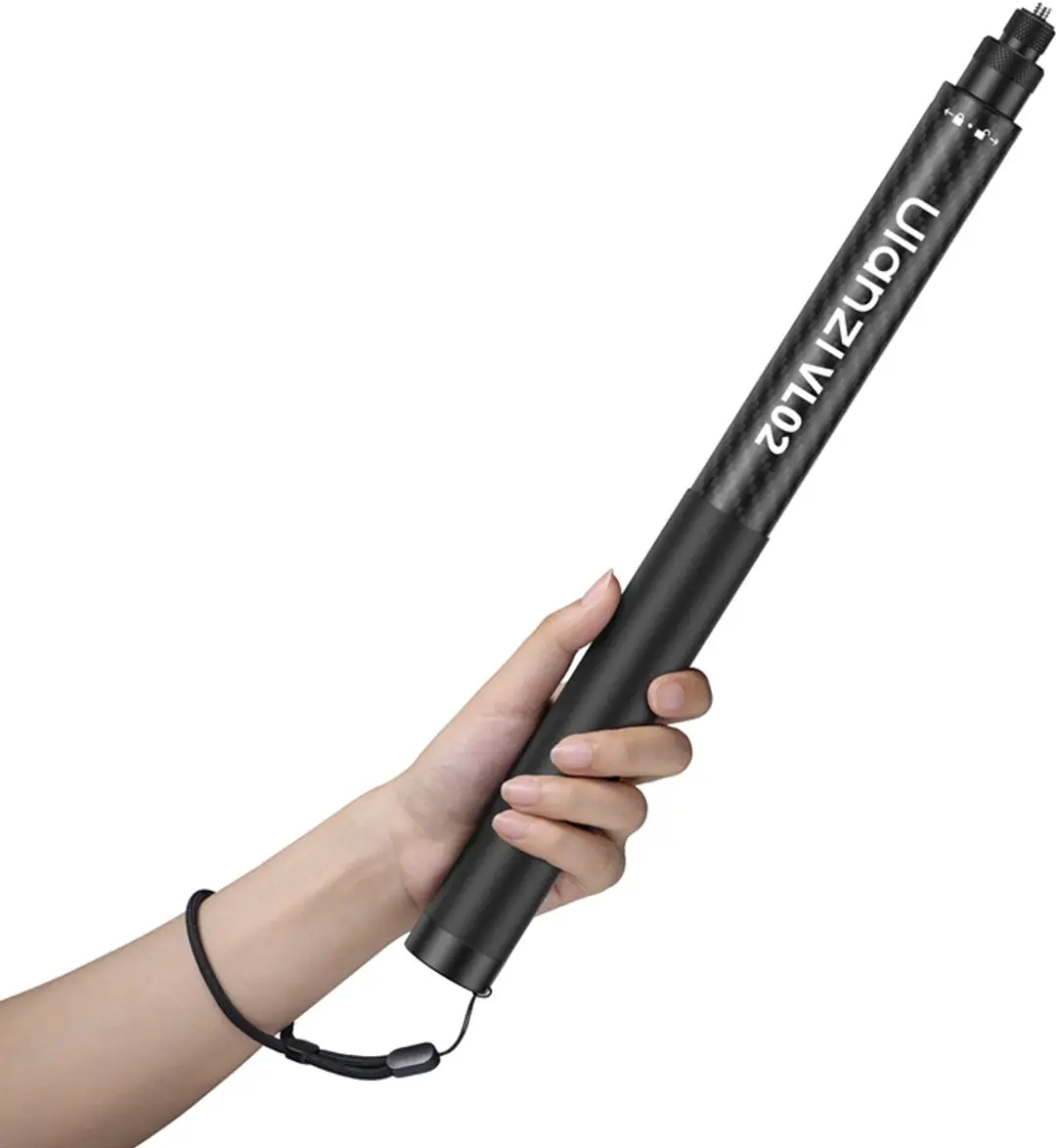 Ulanzi VL02 Selfiestick - Koolstofvezel - 2.7m - Zwart