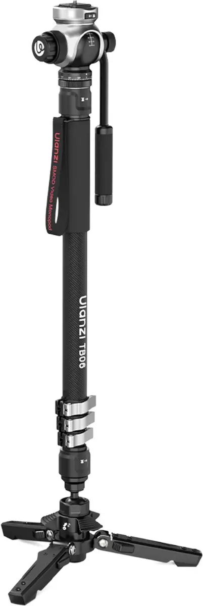 Ulanzi TB06 Video Monopod 10kg - Koolstofvezel - Zwart