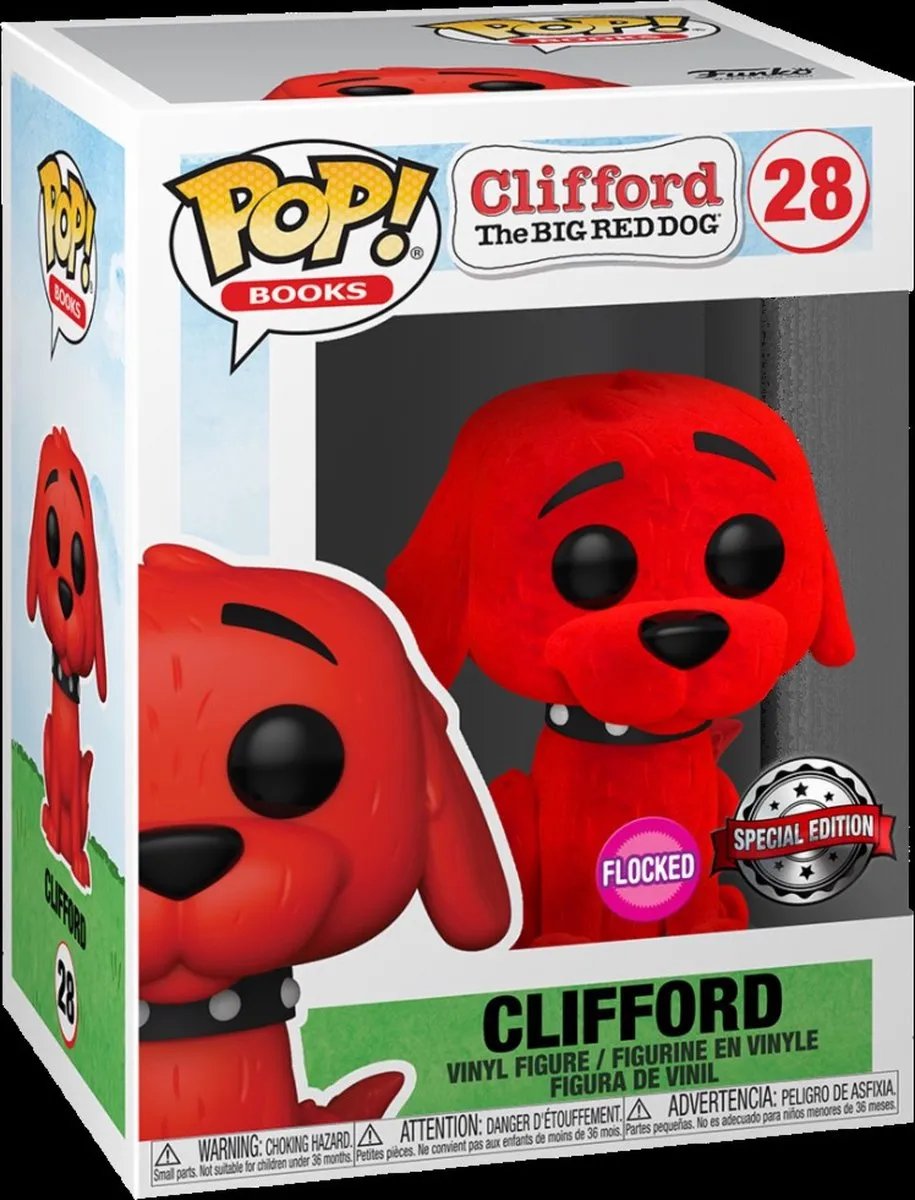 Funko Pop! Clifford the Big Red Dog Flocked - Veelkleurig