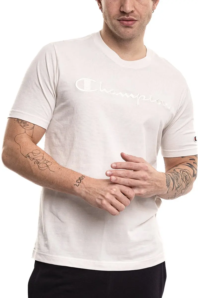 Champion Sportshirt Heren - Beige - Katoen