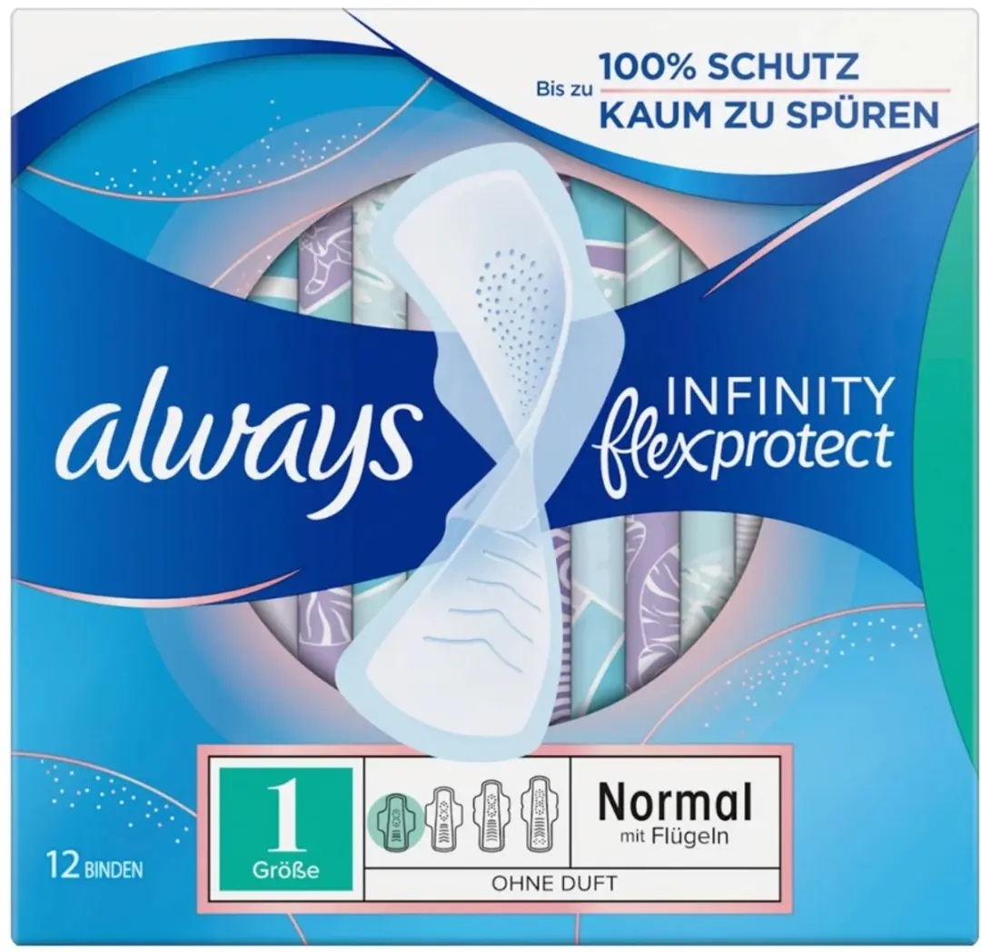 Always Infinity Normal Maandverband - 60 Stuks