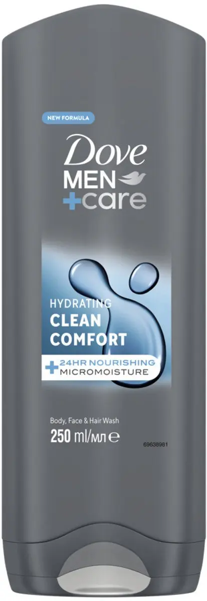 Dove Men+ Care Clean Comfort Douchegel 250ml - 24 Stuks