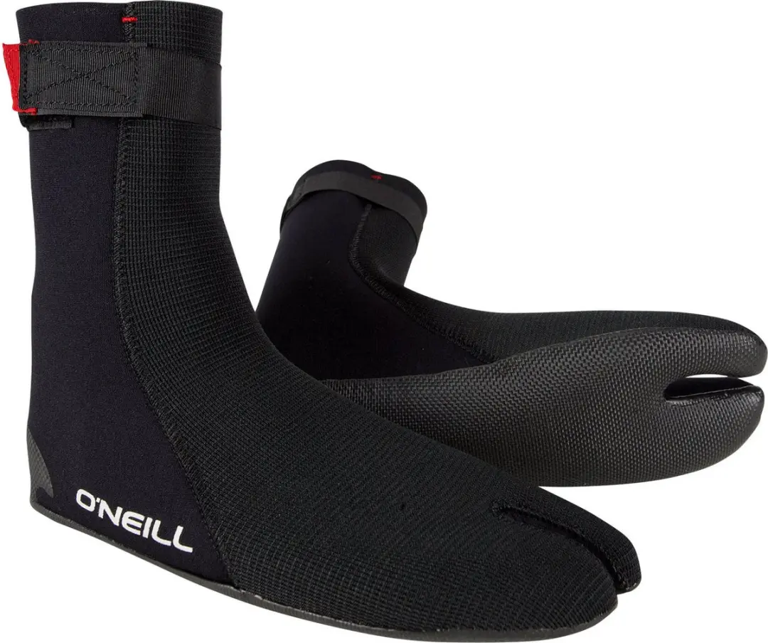 2026 O'neill Heat Ninja 3mm Split Toe Boots - Black