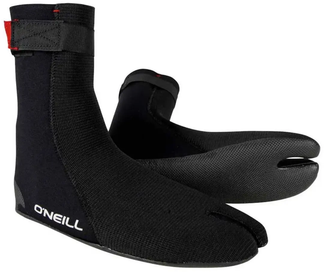 2026 O'neill Heat Ninja 3mm Split Toe Boots - Black