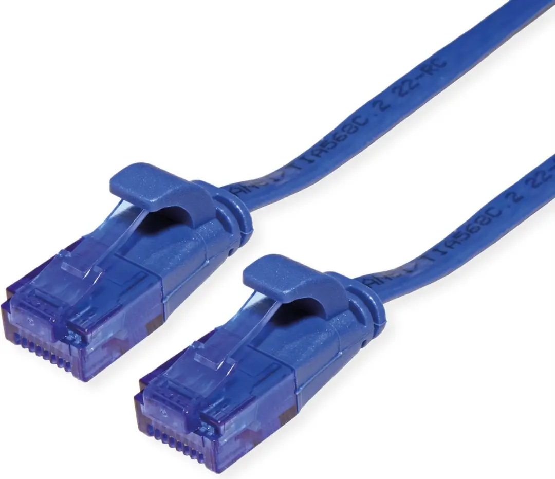 Value UTP Patchkabel Cat.6A Extra Plat 1m - Blauw