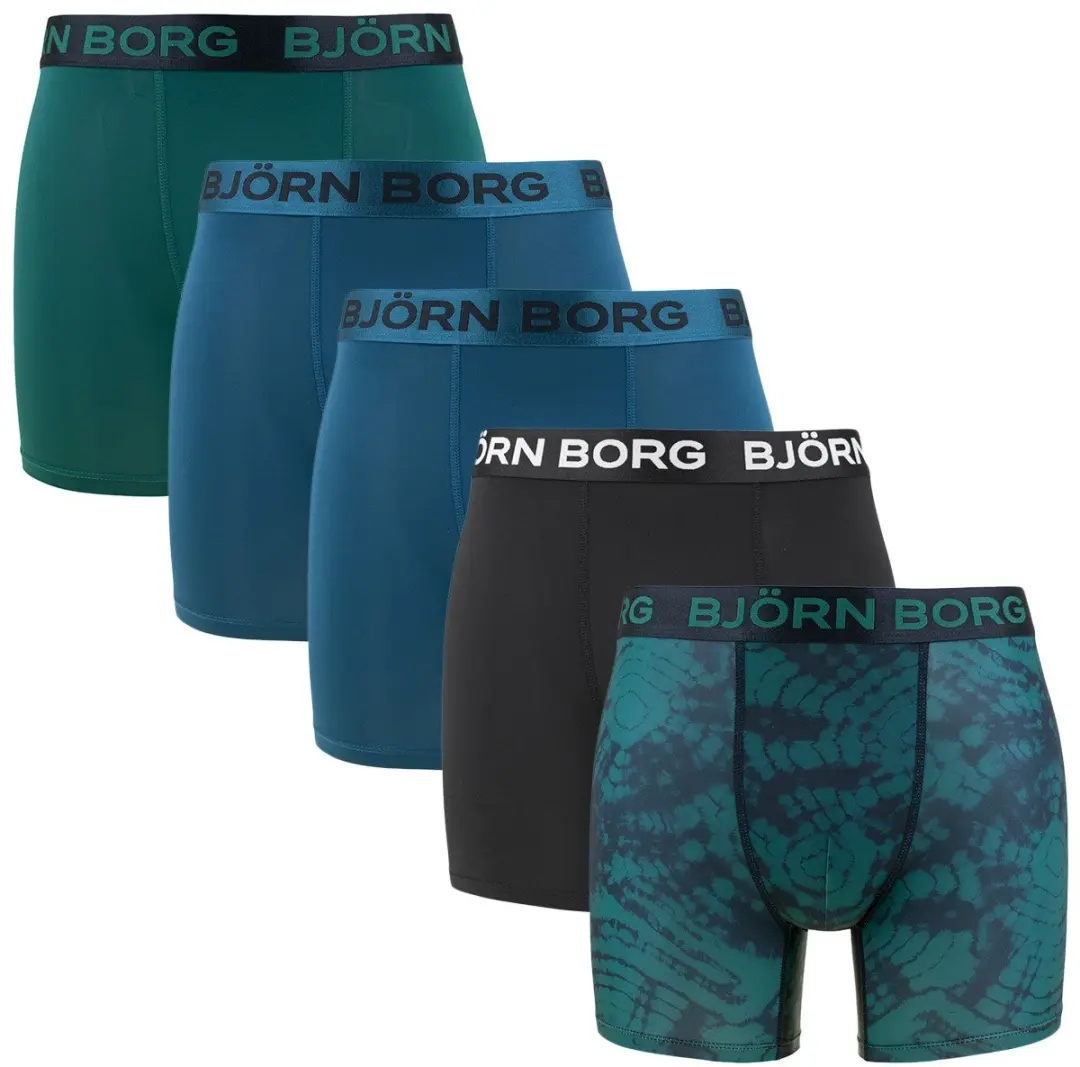 Björn Borg heren sports 5P microfiber boxers basic print multi IV