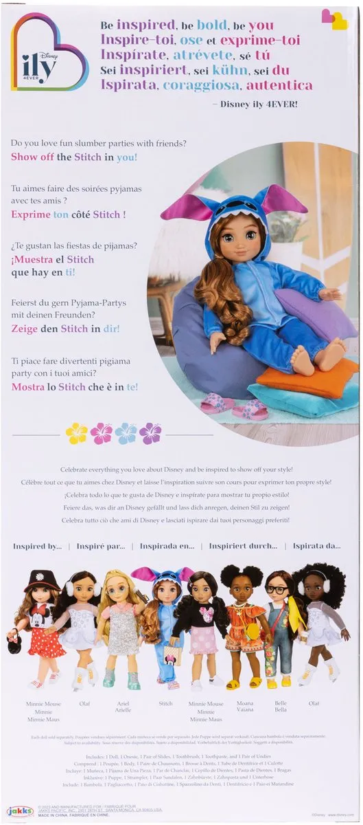 Disney Stitch Pop 50cm - Blauw