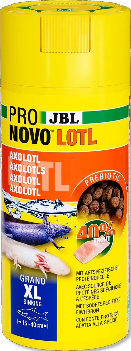 JBL Pronovo Lotl XL Axolotl Voer 250ml