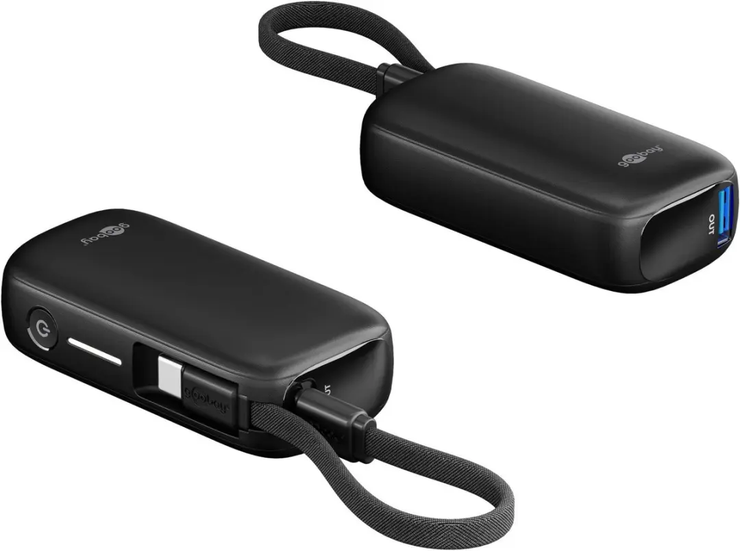Goobay 76250 Powerbank 5000mAh - USB-C 15W - Zwart