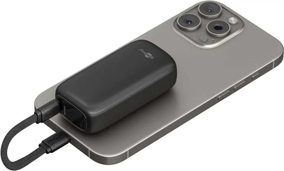 Goobay 76250 Powerbank 5000mAh - USB-C 15W - Zwart
