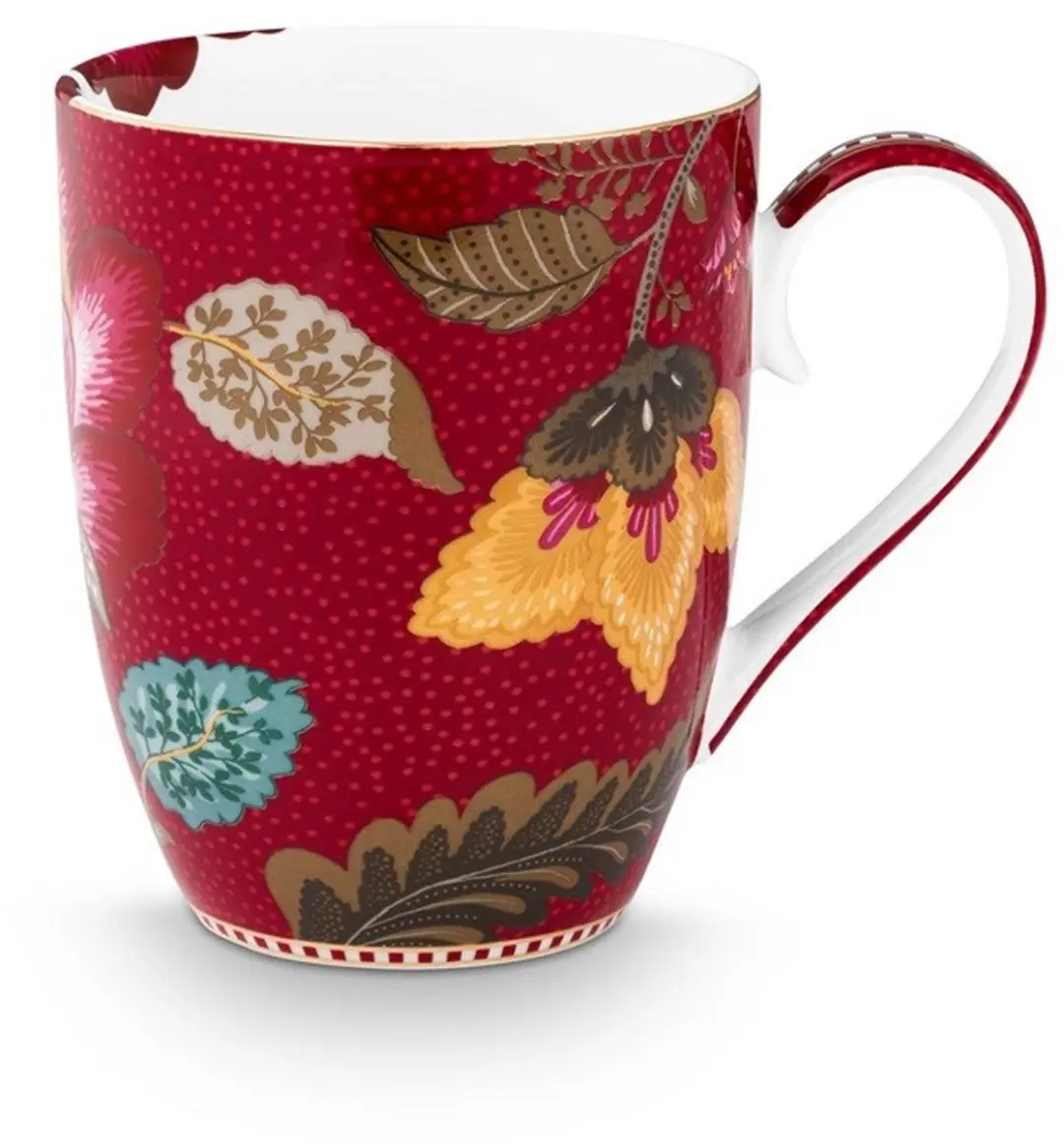 Pip Studio Blooming Tales Ontbijtset 3-delig - Porselein - Rood