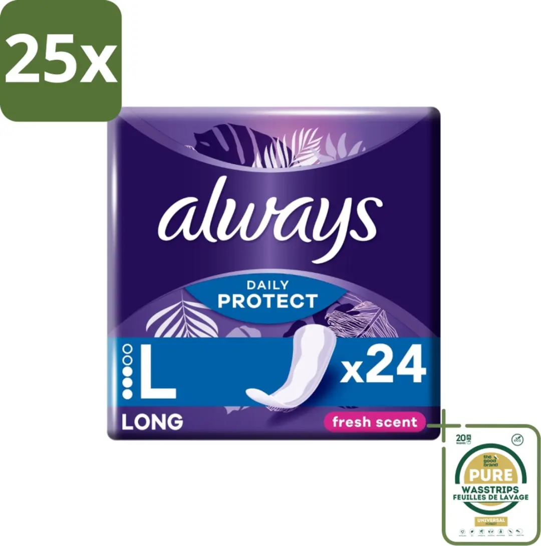 Always Long Fresh Inlegkruisjes 24 Stuks