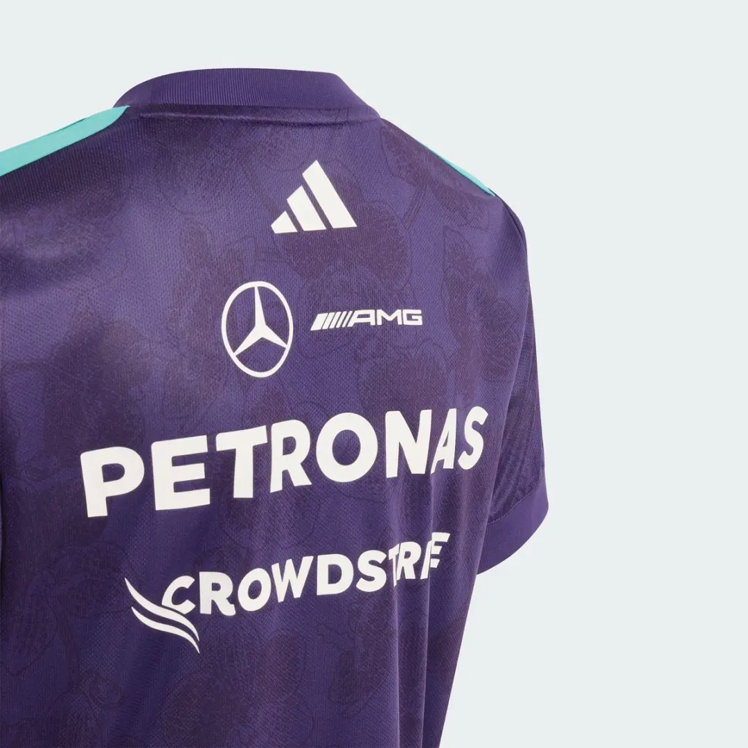 Adidas Performance Mercedes-AMG Petronas F1 Team Vanda Bloom Shirt - 128 - Paars - afbeelding 2 van 6