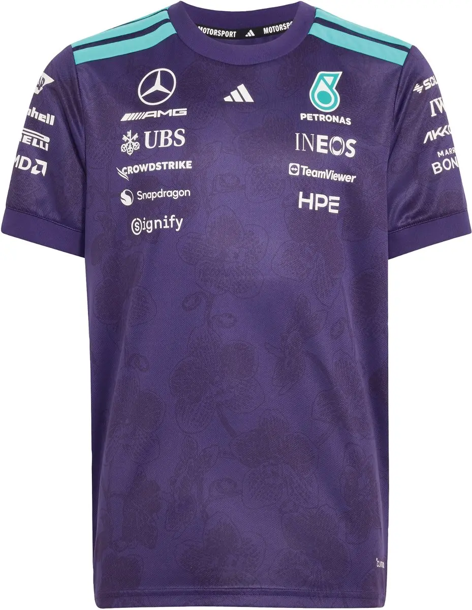 Adidas Performance Mercedes-AMG Petronas F1 Team Vanda Bloom Shirt - 128 - Paars