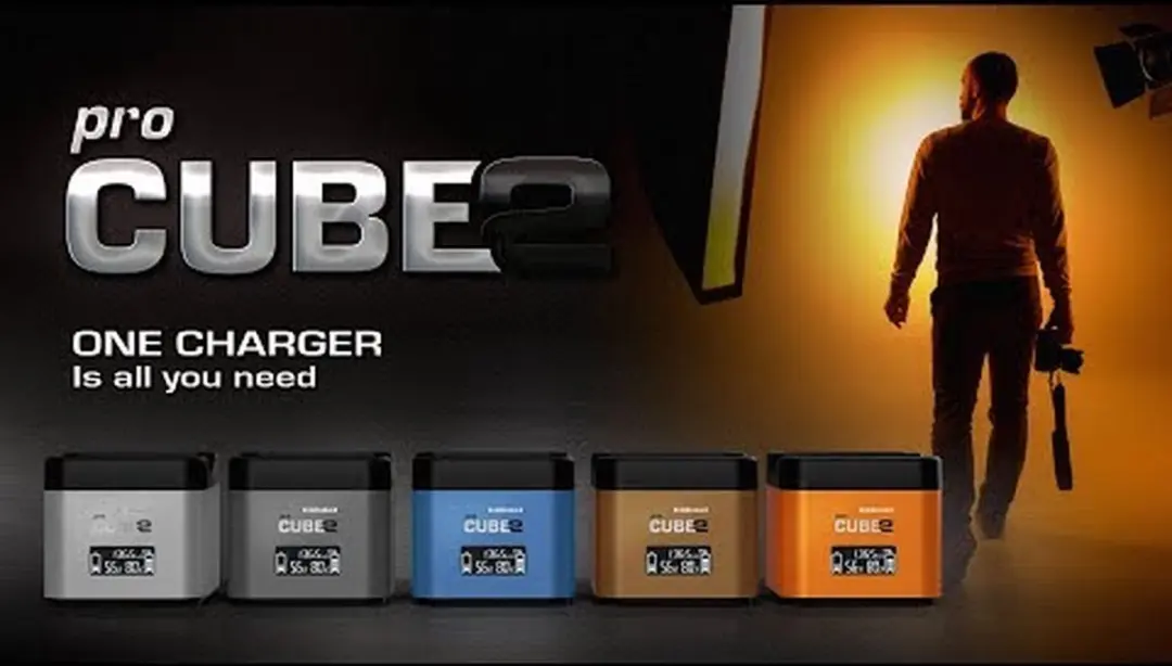 Hahnel ProCube2 DSLR Oplader - Canon - Grijs
