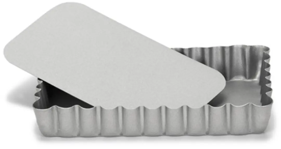 Patisse Mini Quichevorm Losse Bodem 13x8cm - Zilver