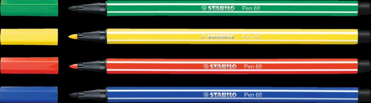 STABILO Pen 68 Vezelpuntpen - Medium - 20 Stuks - Multicolor