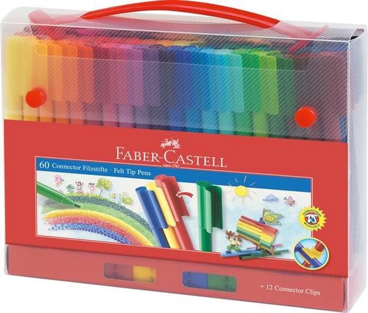 Faber-Castell Connector Viltstiften FC-155560 - 60 Stuks Assorti