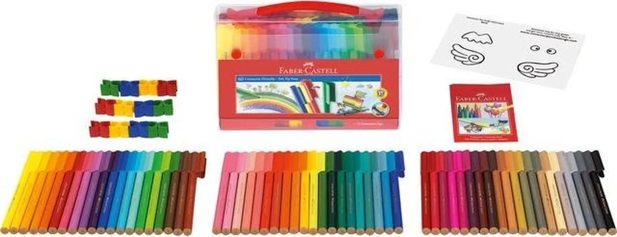 Faber-Castell Connector Viltstiften FC-155560 - 60 Stuks Assorti