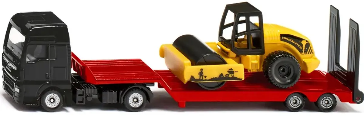 SIKU 1760 MAN Vrachtwagen met Dieplader en Wals - 1:87 - Multicolor