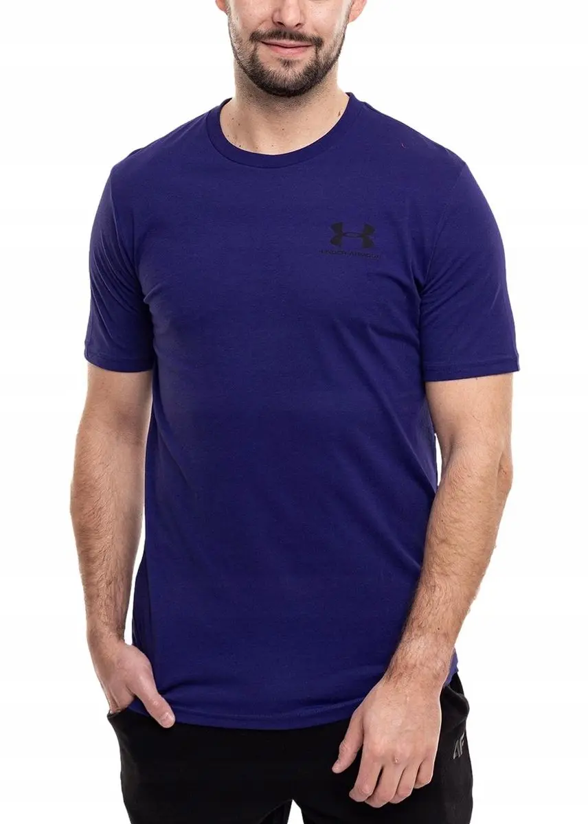 Under Armour Heren Sportshirt - Blauw - Katoen S
