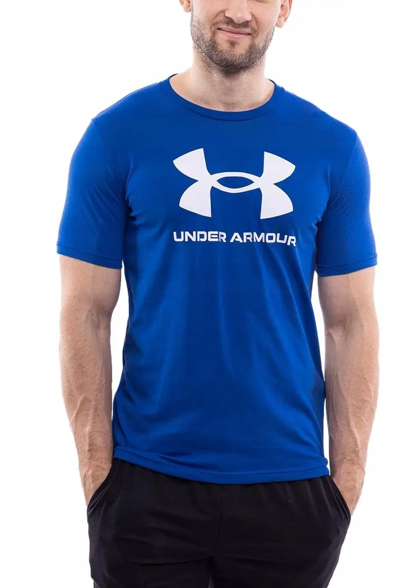 Under Armour Heren Sportshirt - Blauw - Katoen S