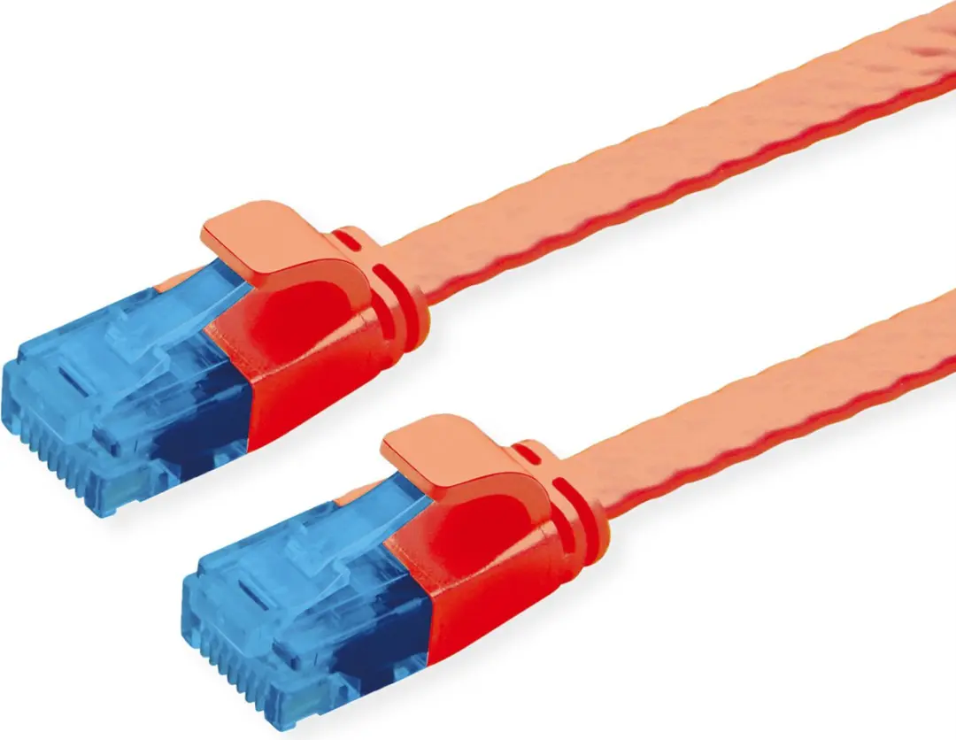 Value UTP Patchkabel Cat.6A Extra Plat Rood 0,5m