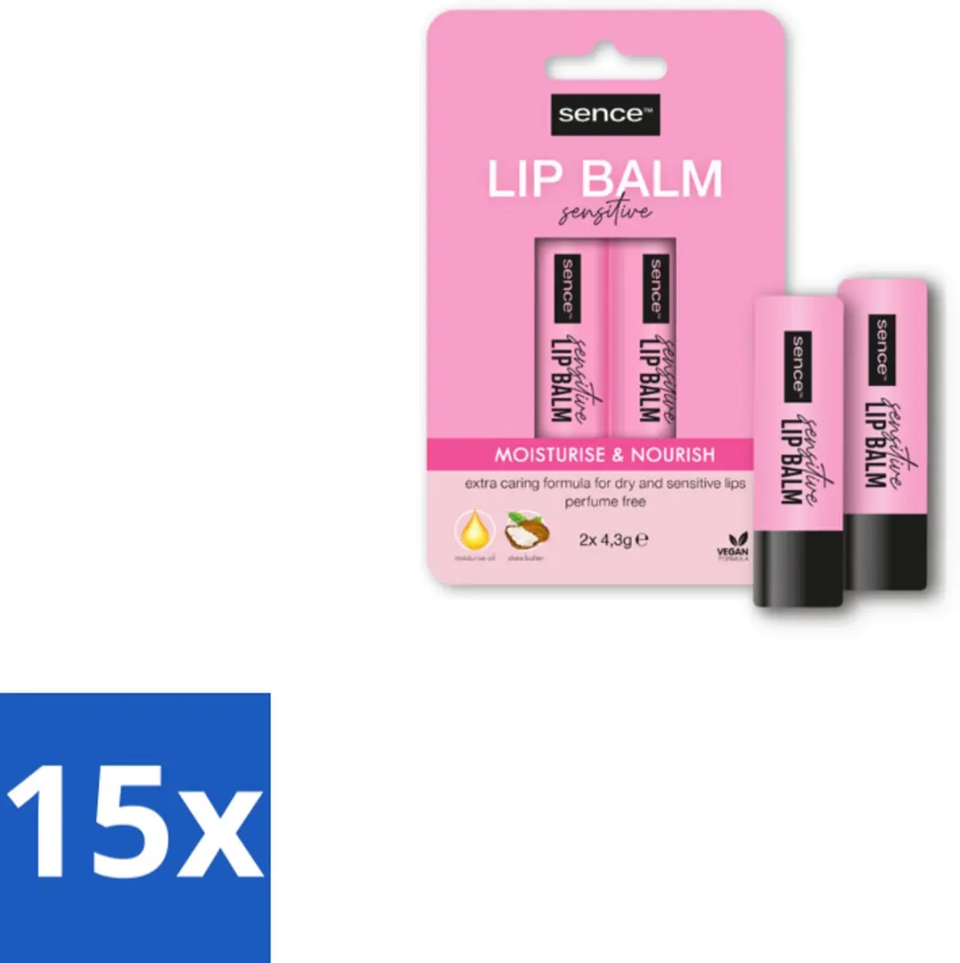 Sence Lippenbalsem Sensitive 2 stuks per verpakking