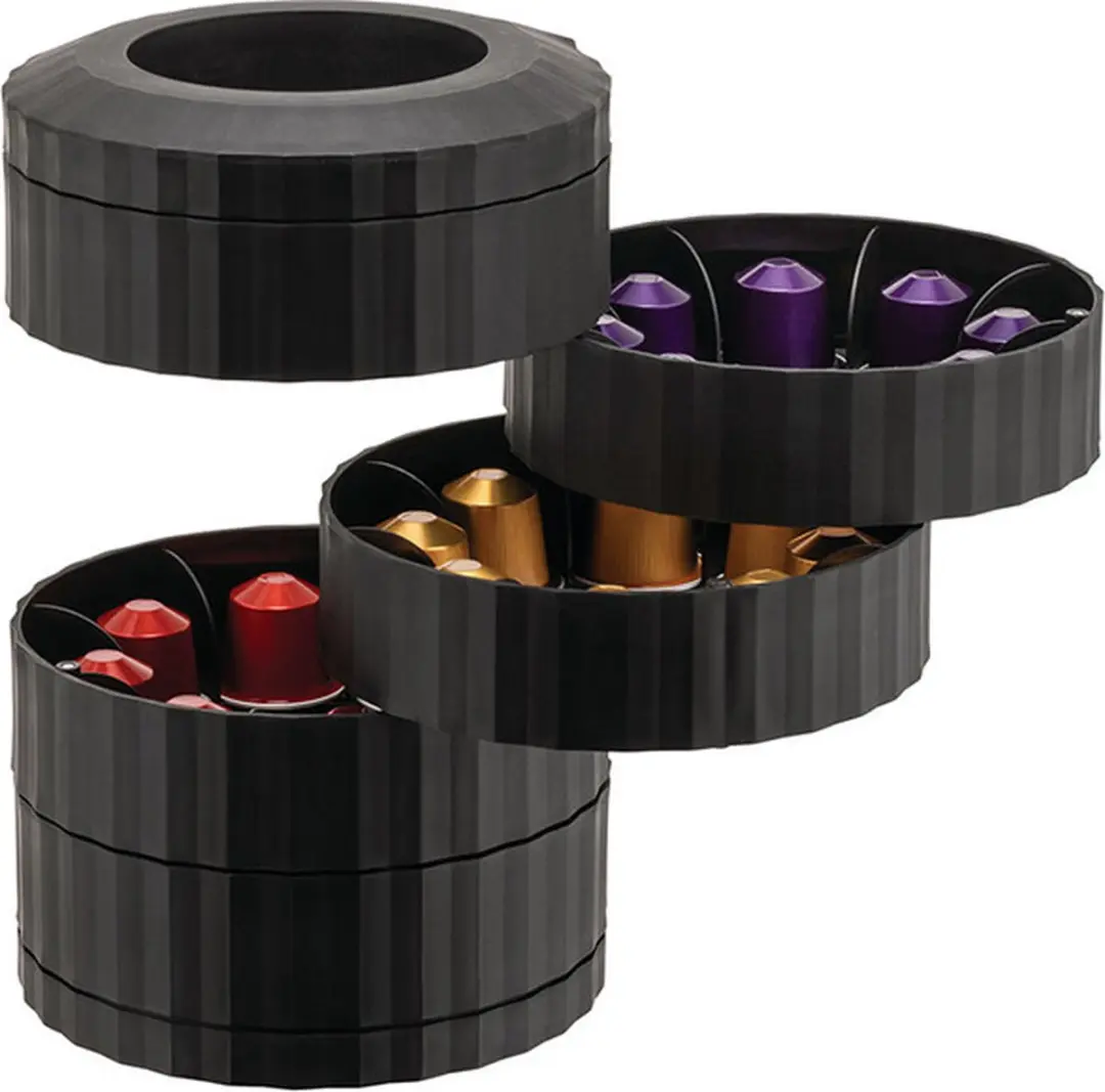 Alessi Plissé Koffiecapsulehouder - Zwart - afbeelding 6 van 6