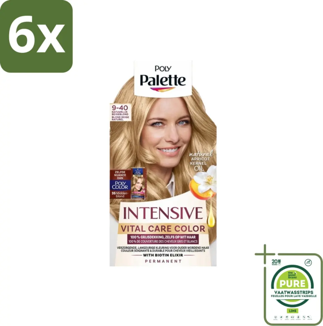 Schwarzkopf Poly Palette Haarverf 9-40 Natuurlijk Beigeblond