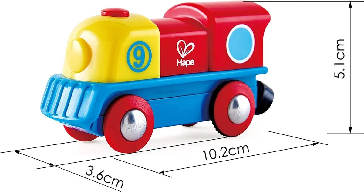 Hape Dappere Kleine Locomotief E3820 - Veelkleurig