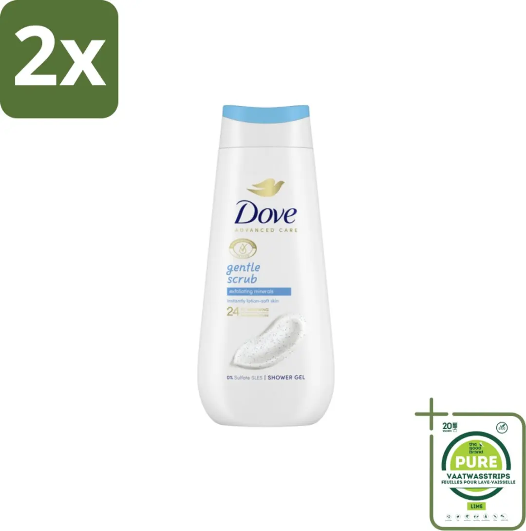 Dove Advanced Care Gentle Scrub Douchegel 225ml