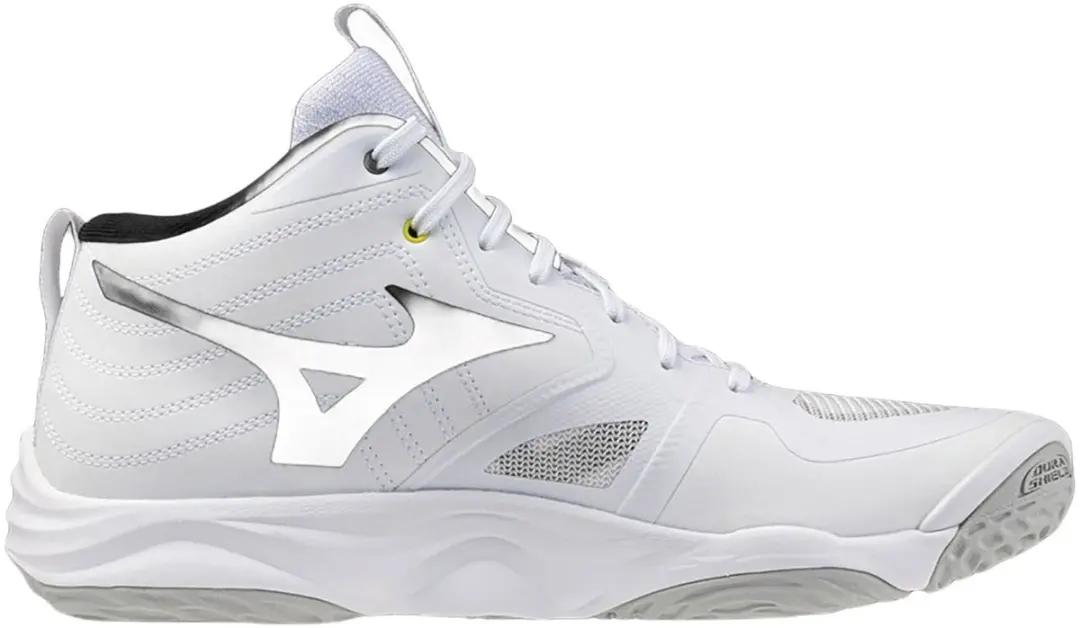 Mizuno Wave Momentum Elite Mid Indoor Schoenen 43 - Wit/Zwart/Rood