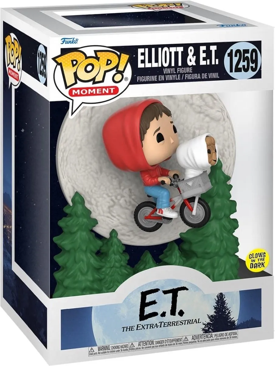 Funko POP! E.T. & Elliott Glow-in-the-Dark Verzamelfiguur - 9cm - Multicolor