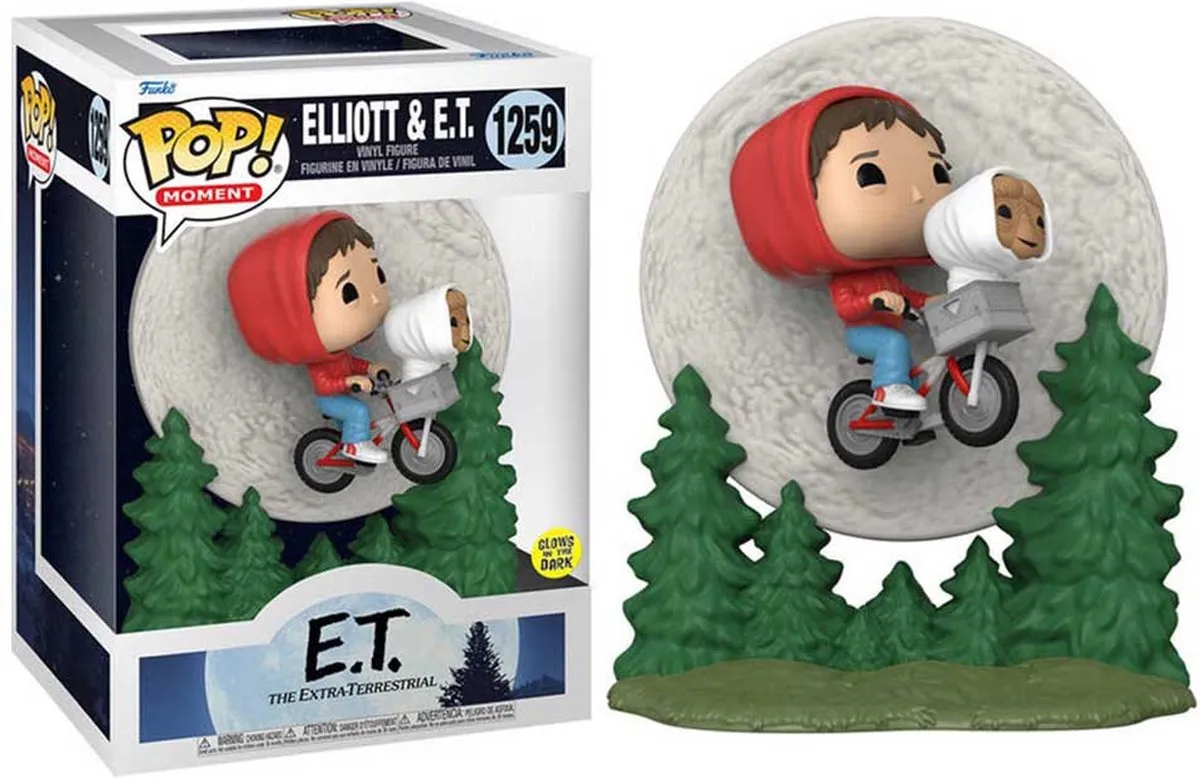 Funko POP! E.T. & Elliott Glow-in-the-Dark Verzamelfiguur - 9cm - Multicolor