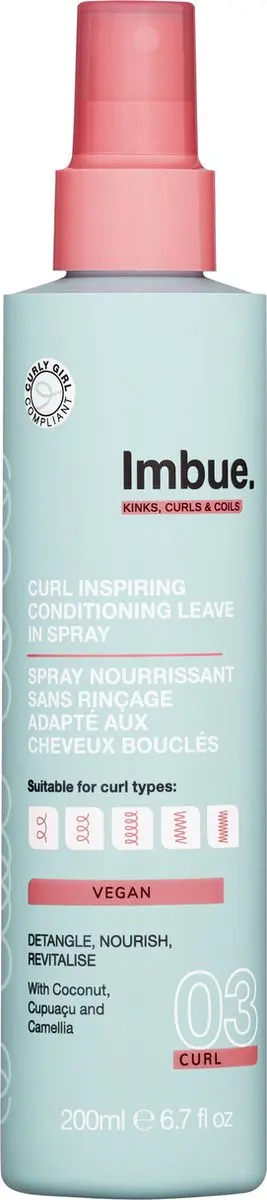 Imbue Curl Conditioning Leave-in Spray & Haargel - 2x400ml