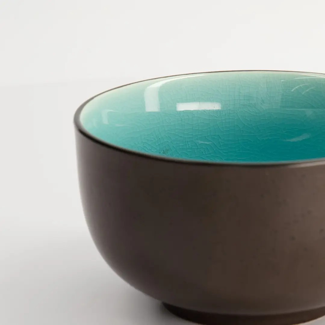 Tokyo Design Studio Glassy Turquoise Kom 600ml - Turquoise