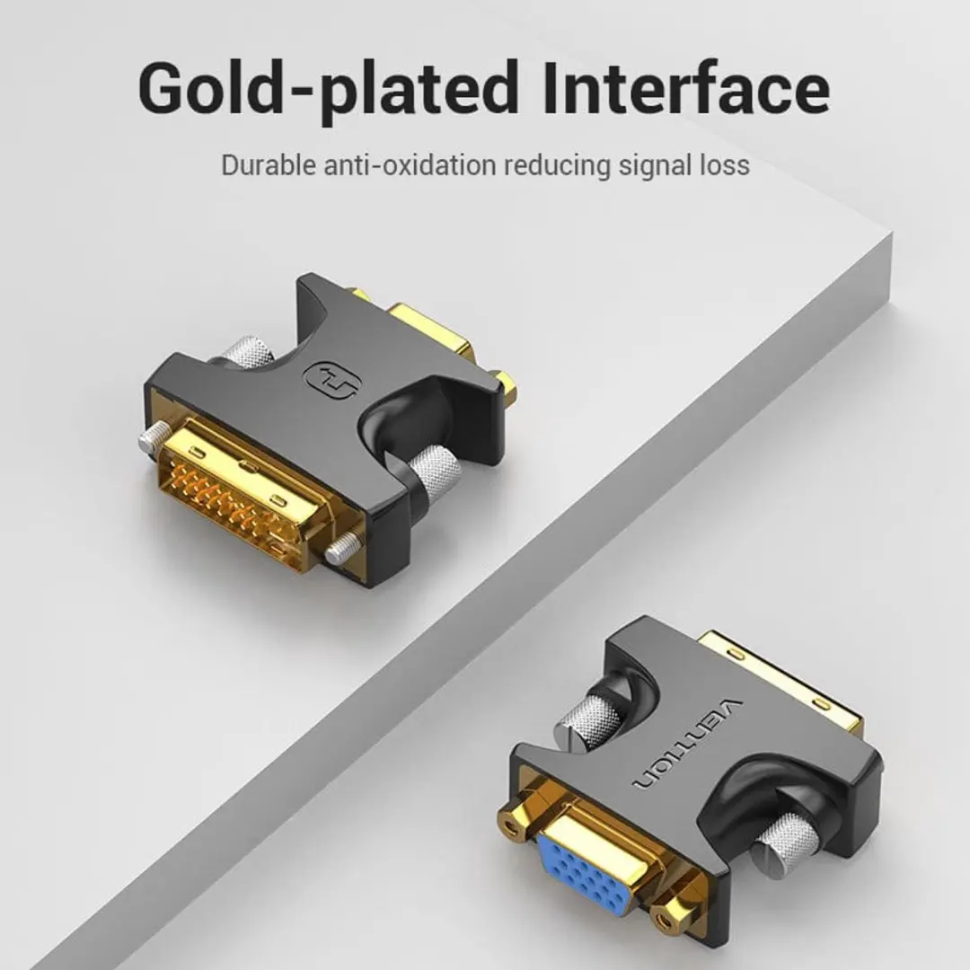 Vention ECFB0 DVI-VGA Tussenstuk - Zwart