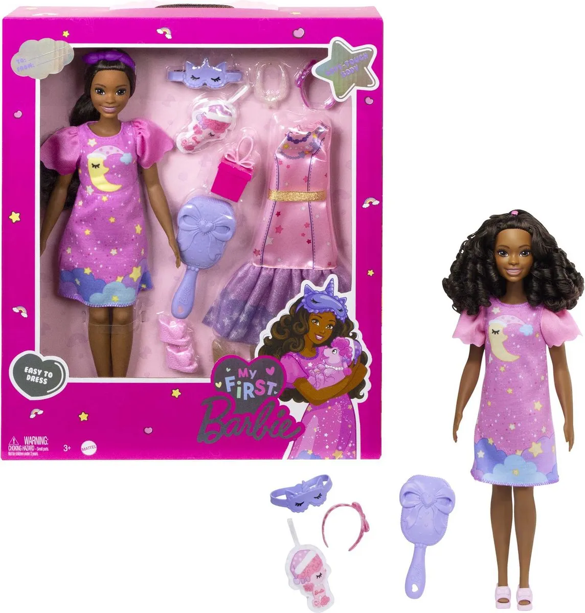 Barbie My First Pop HMM67 - Roze jurk