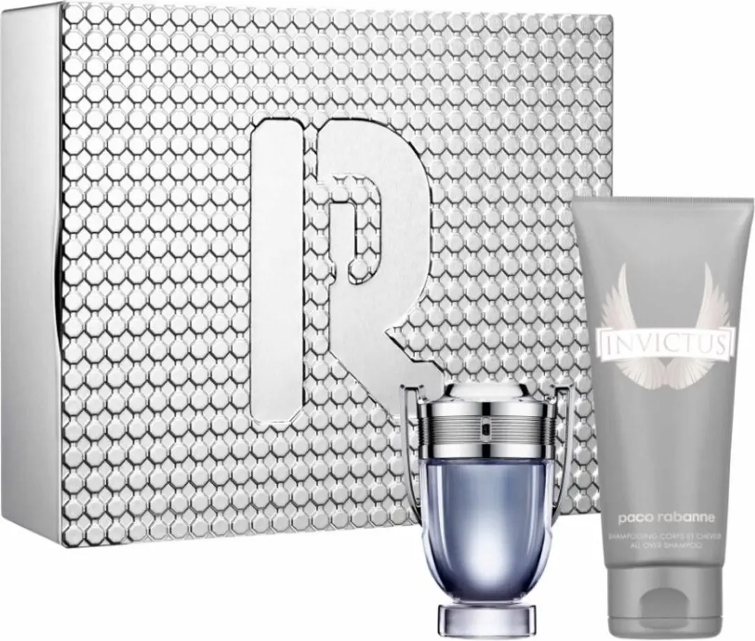Paco Rabanne Invictus Geschenkset Eau de Toilette Spray 50ml + Douche 100ml