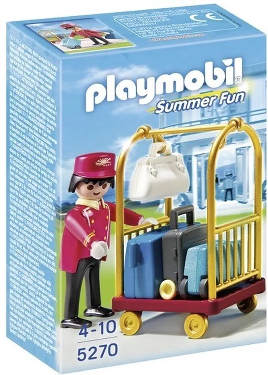 Playmobil Piccollo Bagagiste 5270 - Wit/Blauw/Zwart/Goud